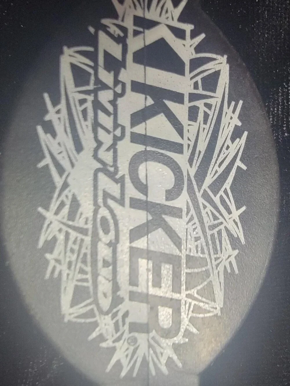 Vintage Kicker Livin Loud Bottle Opener Keychain Promo Black